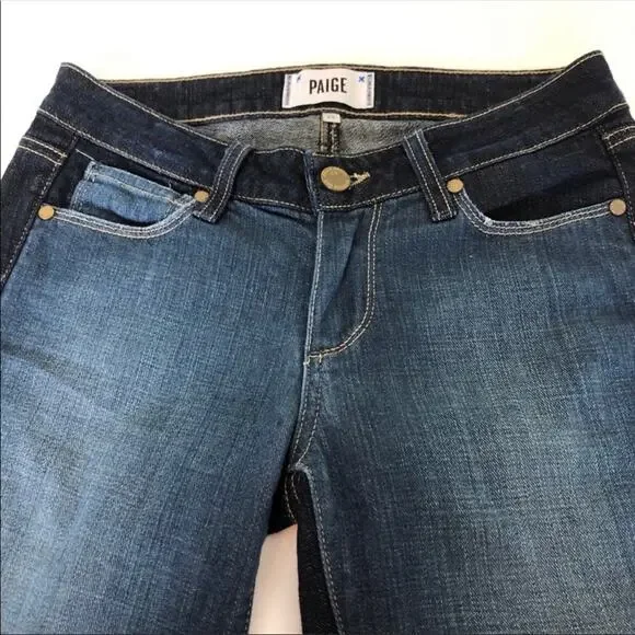 PAIGE Emily Ultra Skinny Jeans in Kala Two-Tone Blue 25 - Picture 4 of 7